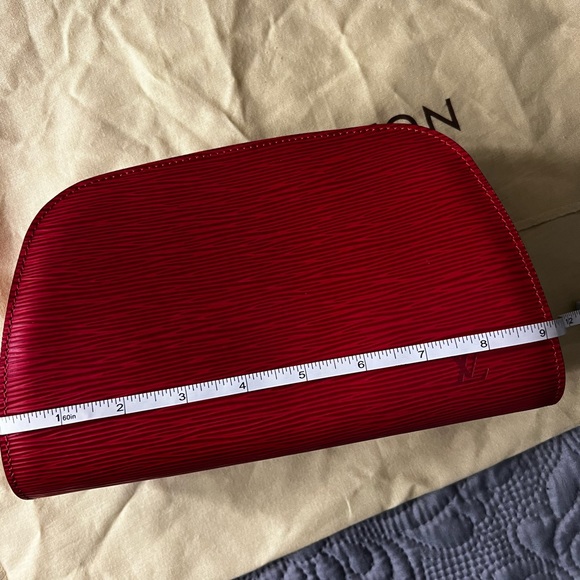 Louis Vuitton Dauphine in Red Epi❤️LIKE NEW - Picture 15 of 16